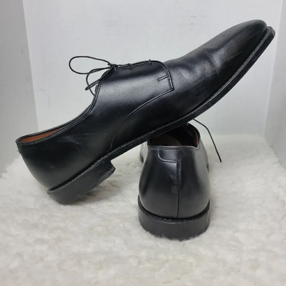 Allen Edmonds Flatiron Men's 15 Shoes Black Leather Brogue Toe Oxford Derby